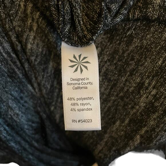 Athleta Cutout Back Tank Top Soft Heathered Dark Gray Relaxed Fit Size Small - Picture 9 of 10